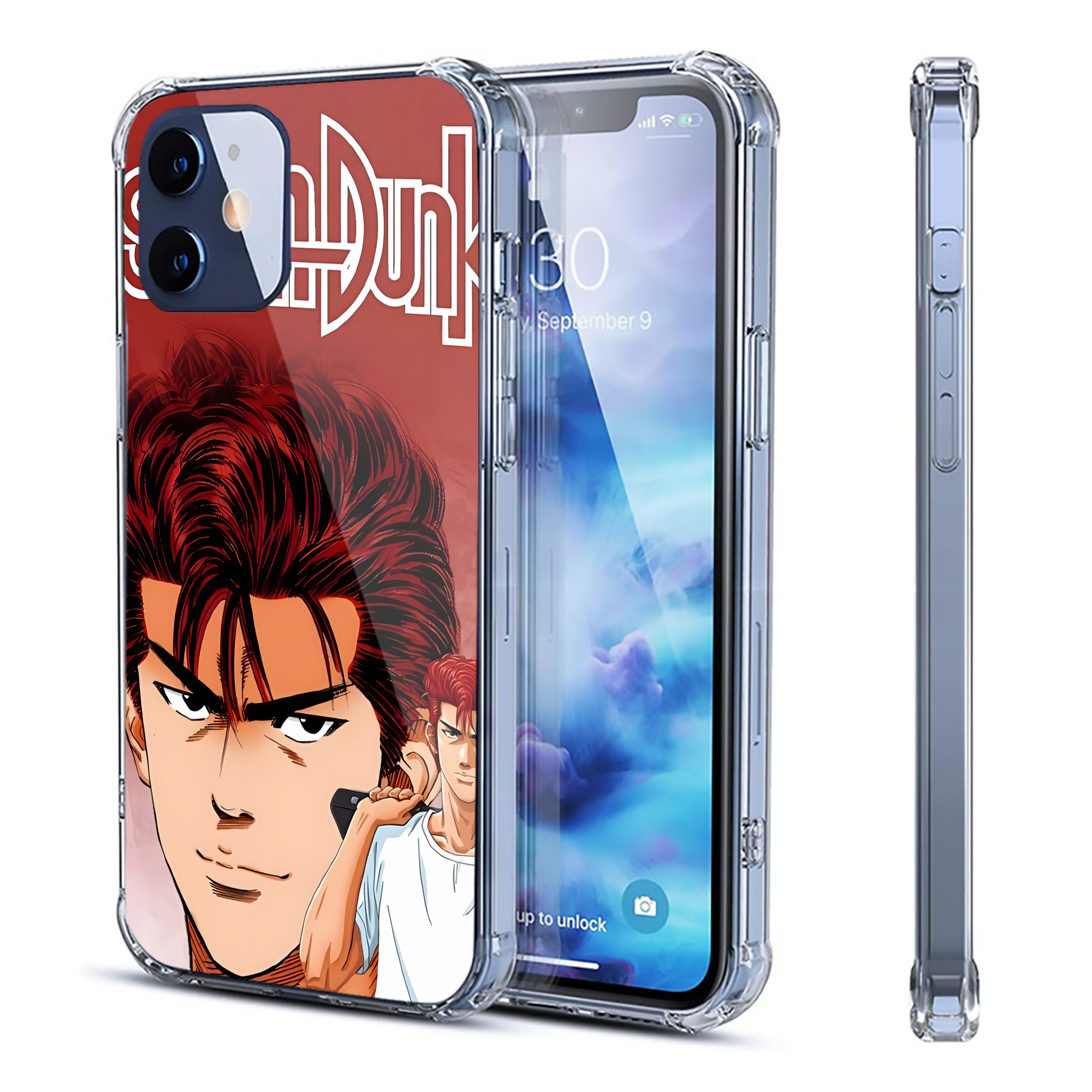 （画像用） SLAM DUNK／スラムダンク 【iPhone 12シリーズ対応】透明スマホケース（クリアソフトケース）